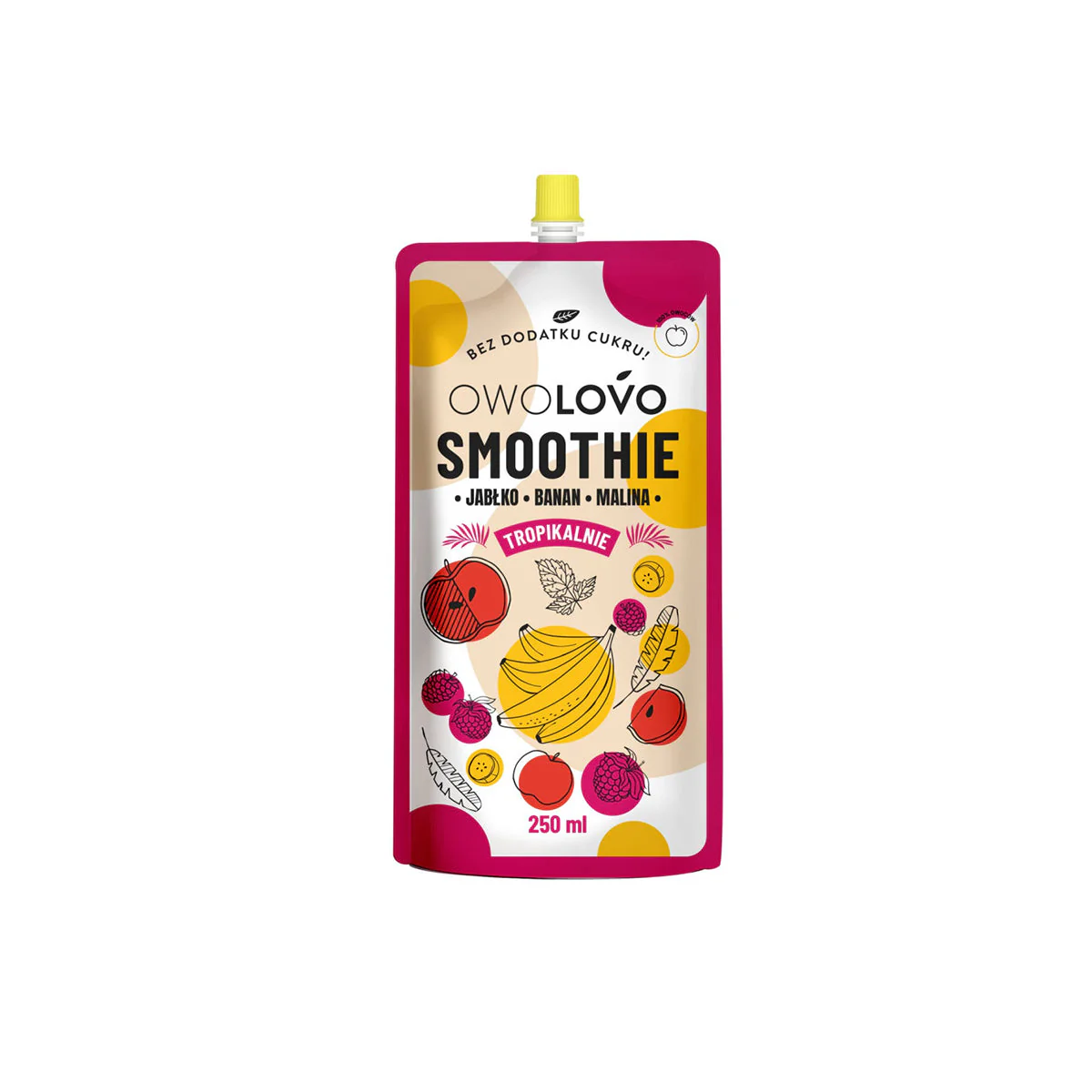 Alma-banán-málna smoothie - 250ml