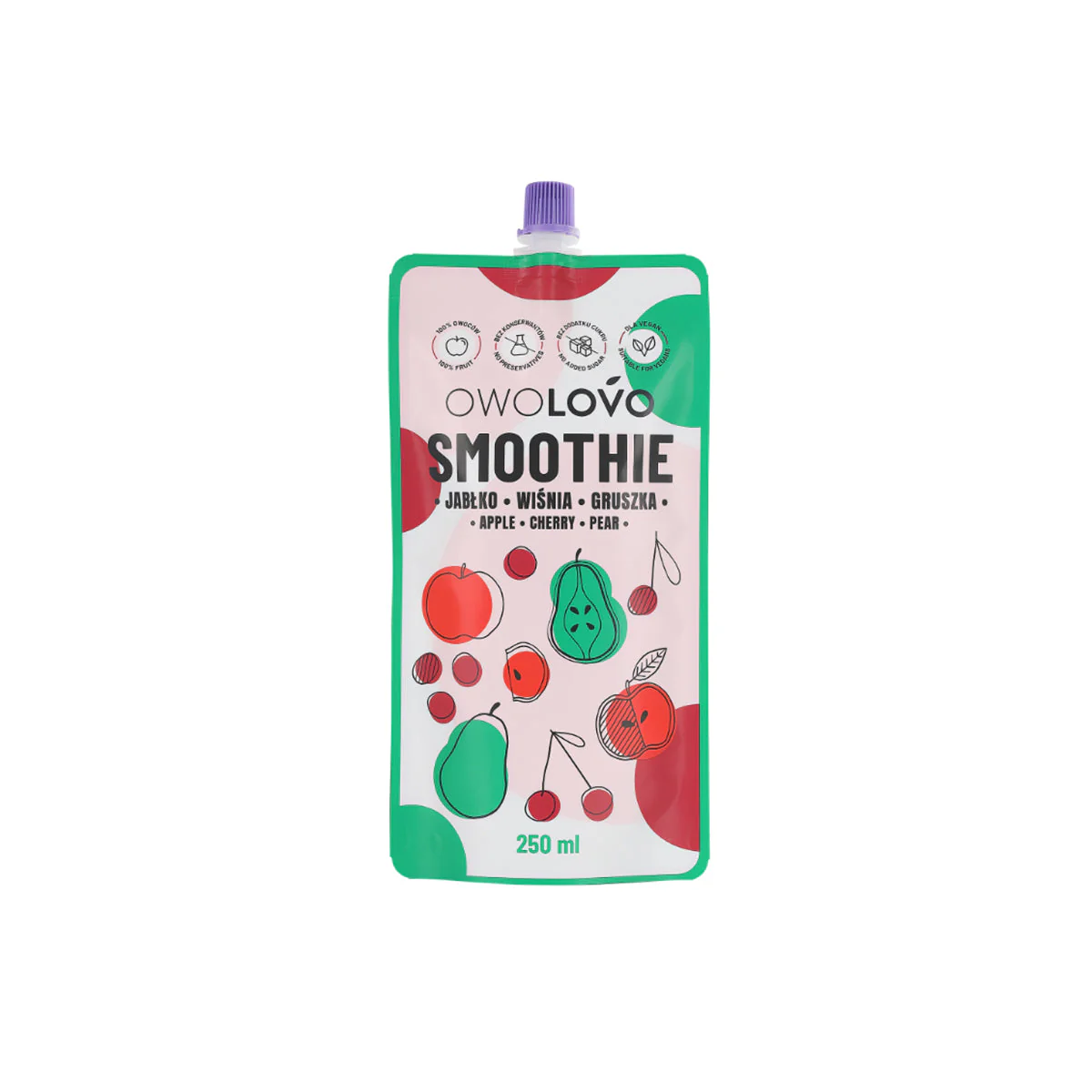 Alma-meggy-körte smoothie - 250ml