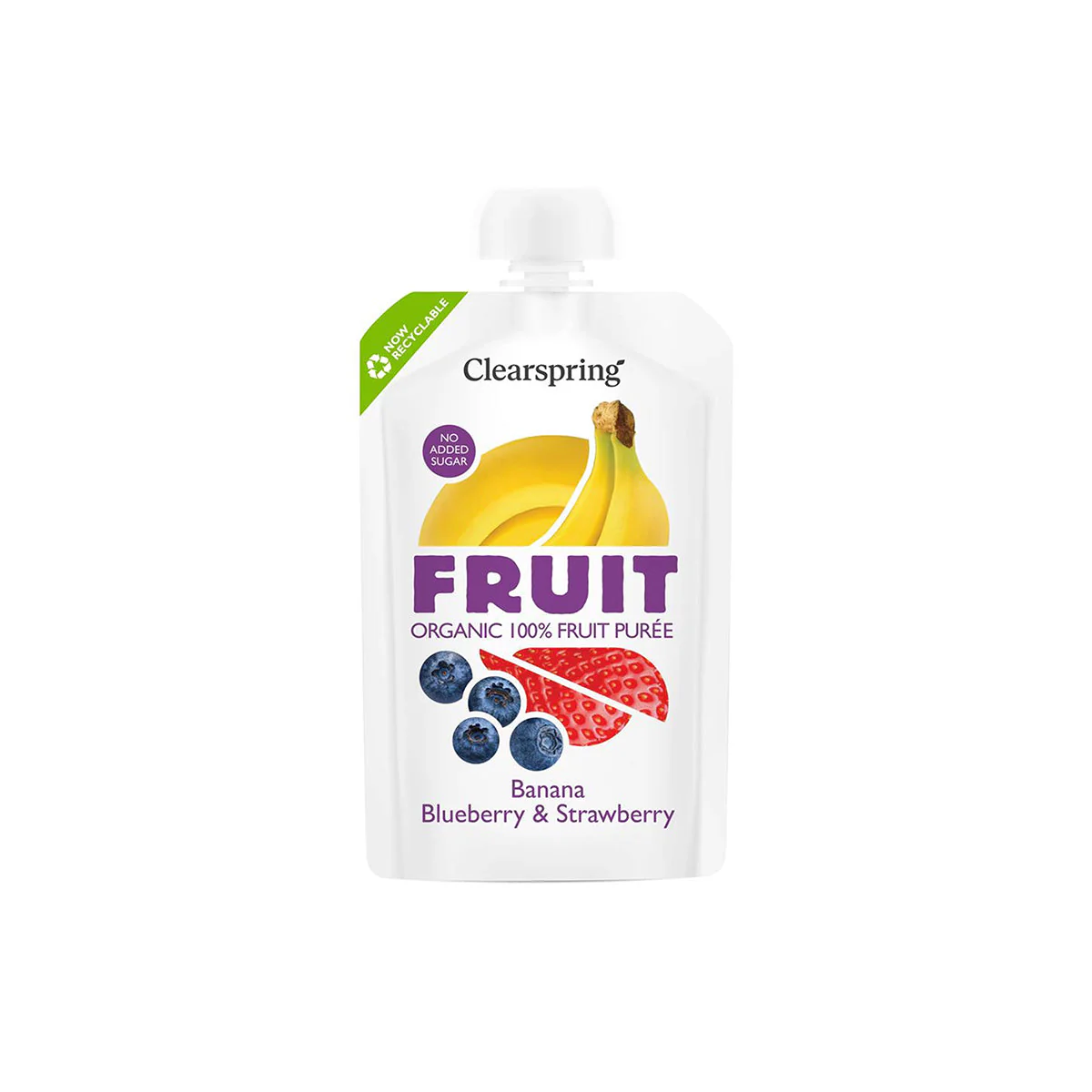 Banán-áfonya-eper gyümölcspüré - bio -  100 g