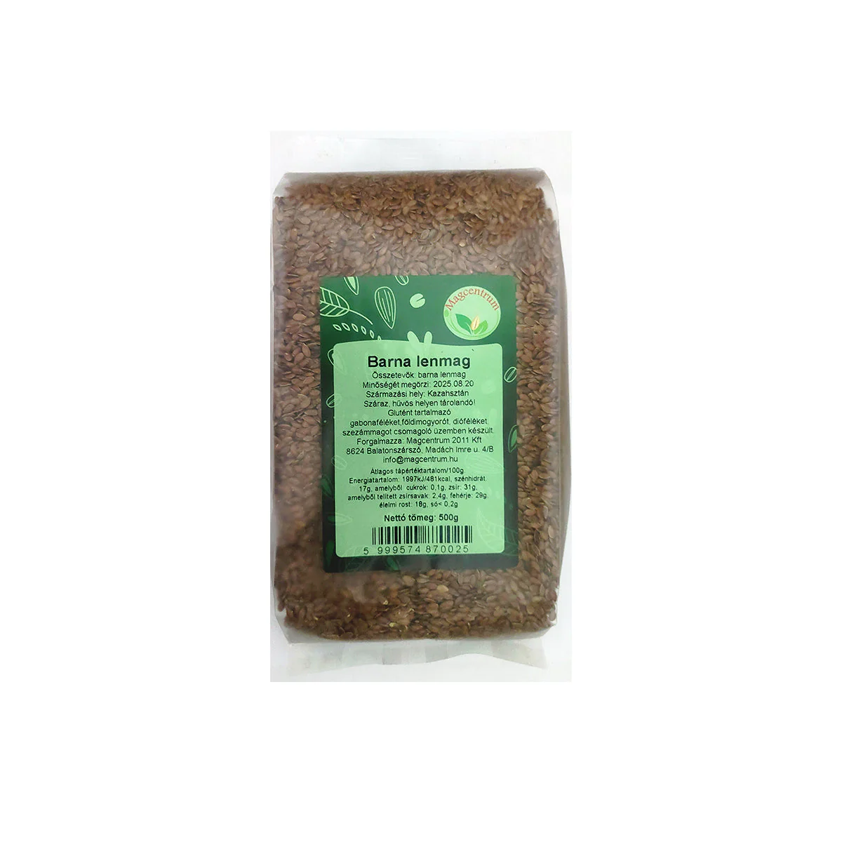 Barna lenmag - 500g
