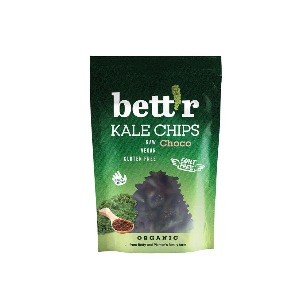 Fodros kelkáposzta chips - Csokis - bio - 30g