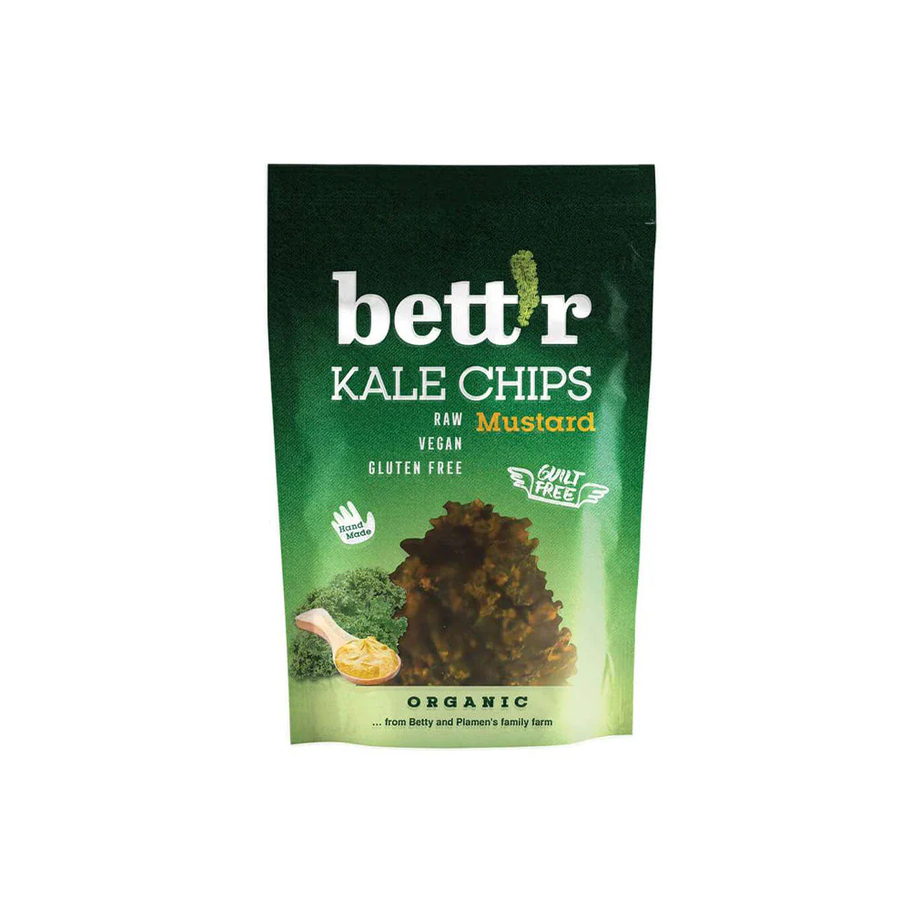 Fodros kelkáposzta chips - Mustáros - bio - 30g