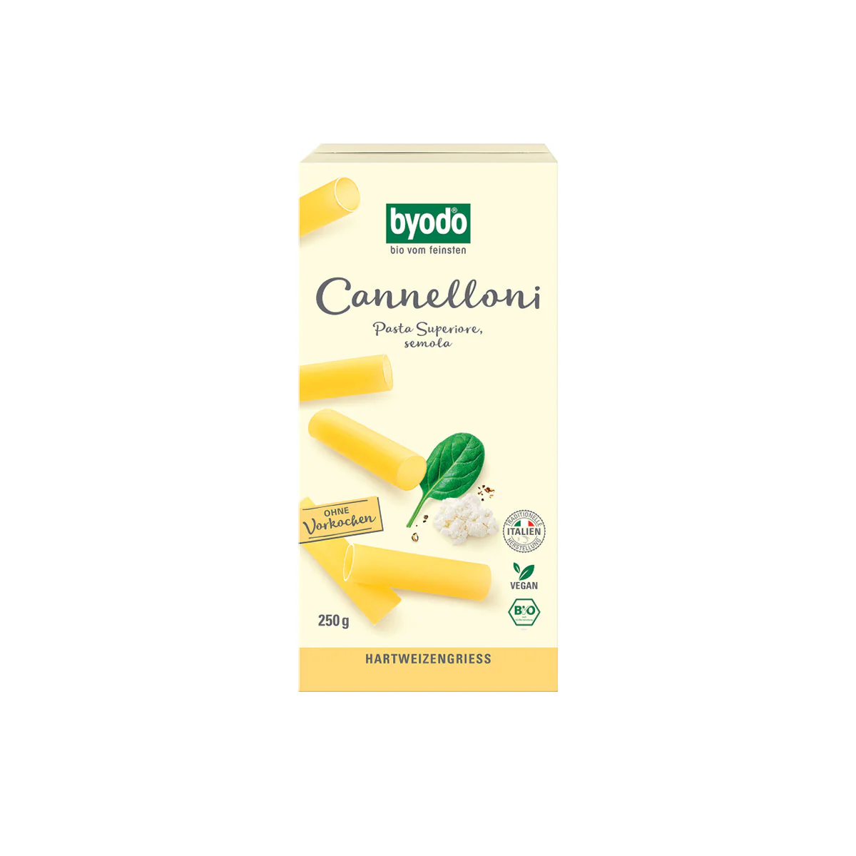 Cannelloni, semola tészta - bio - 250g
