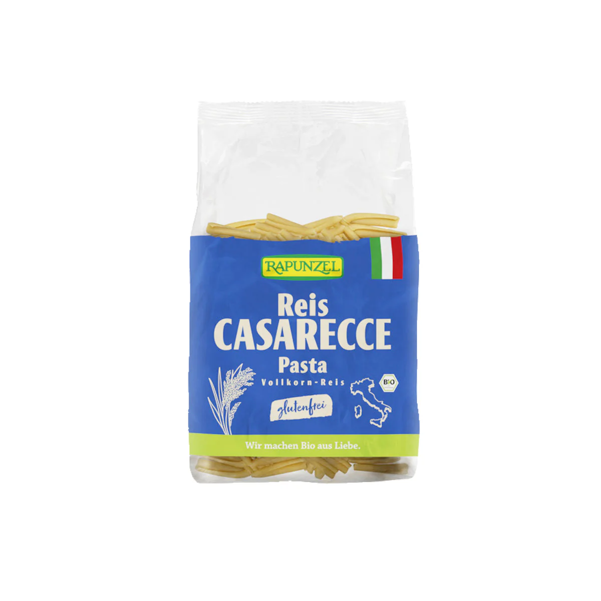 Casarecce rizstészta teljes kiőrlésű - bio - 250g
