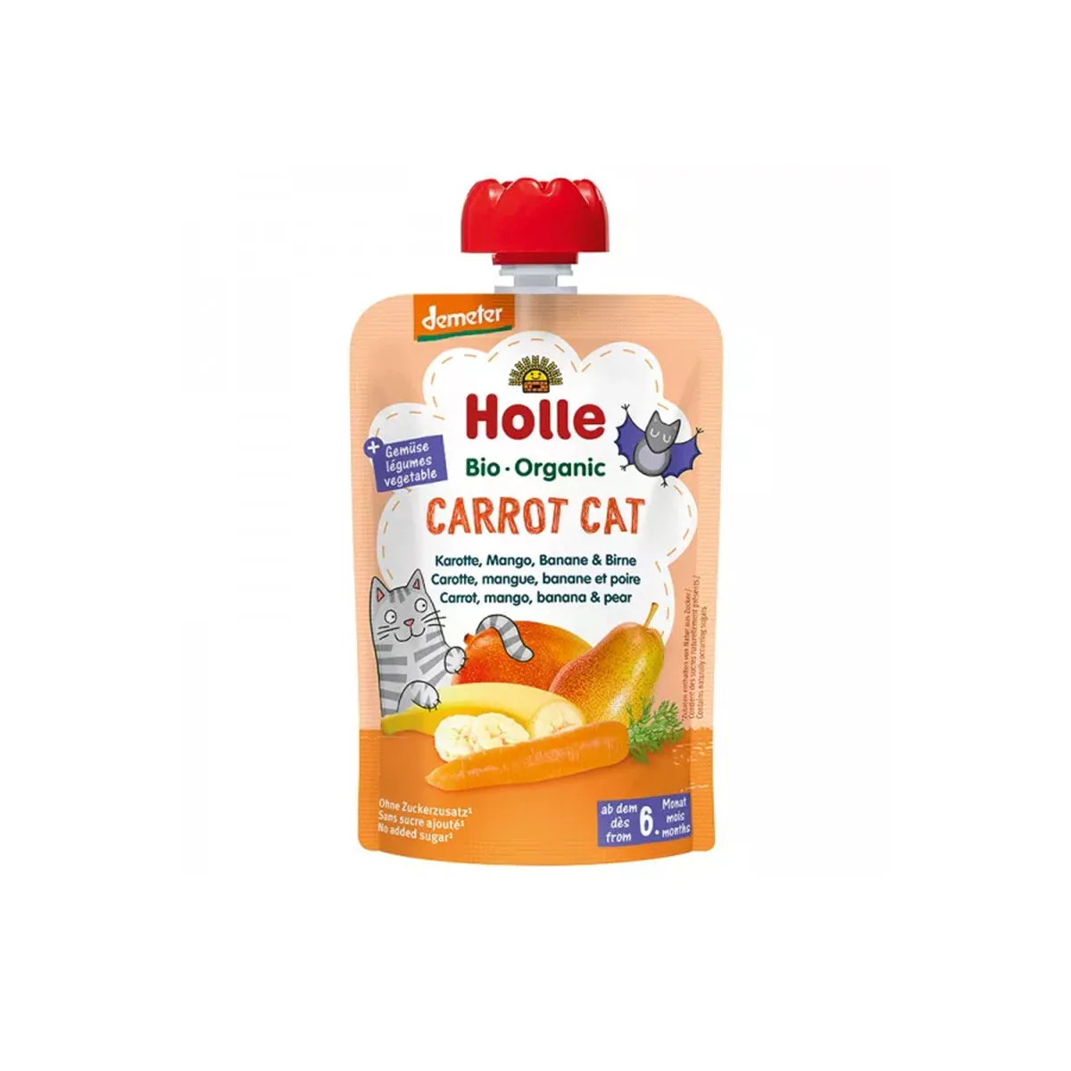 Cat Carrot - répa, mangó, banán, körte - bio - 100g