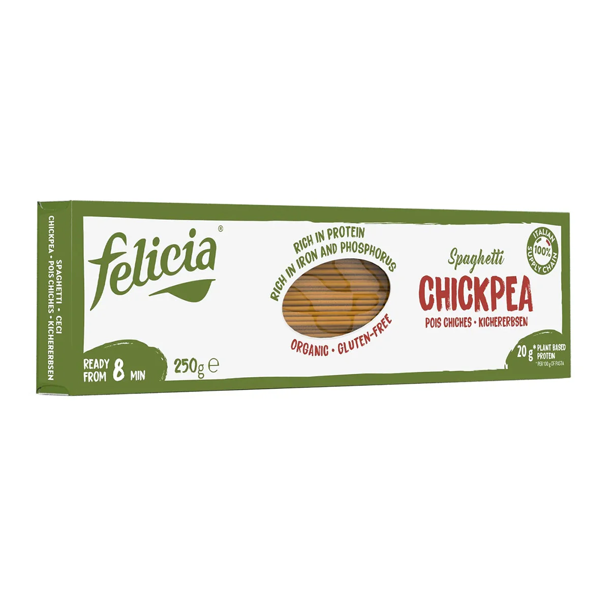 Csicseriborsó spagetti gluténmentes tészta - bio - 250g