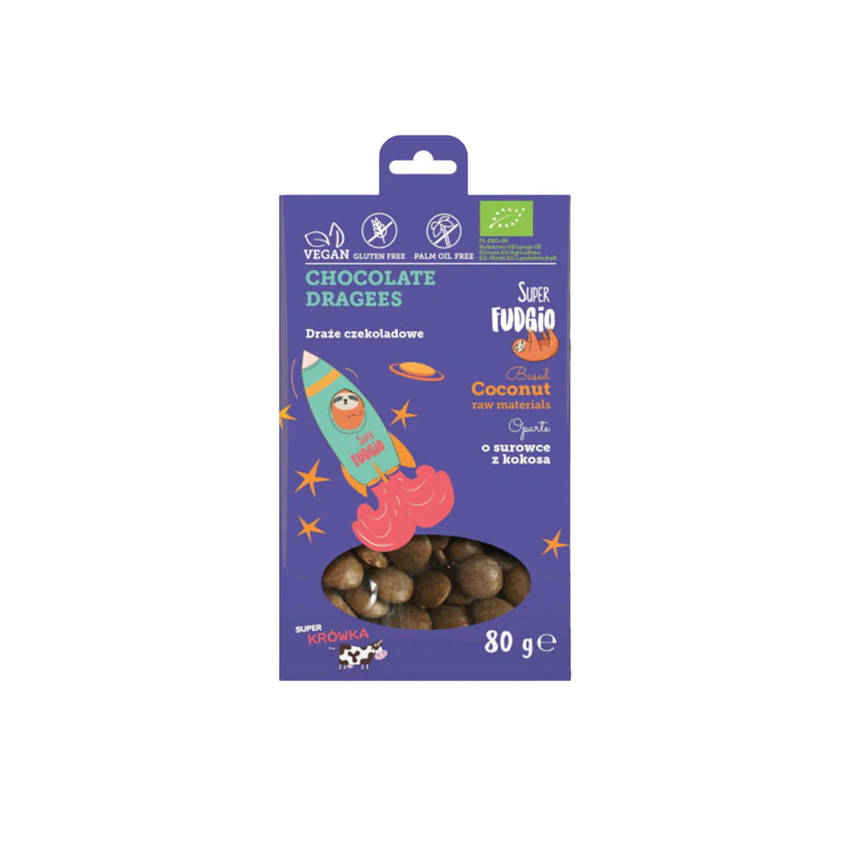 Csokoládé drazsé - bio - 80g