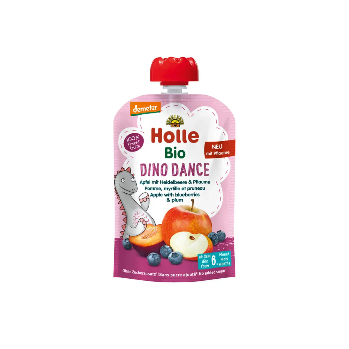 Dino Dance - tasakos gyümölcspüré, gluténmentes demeter - bio - 100g