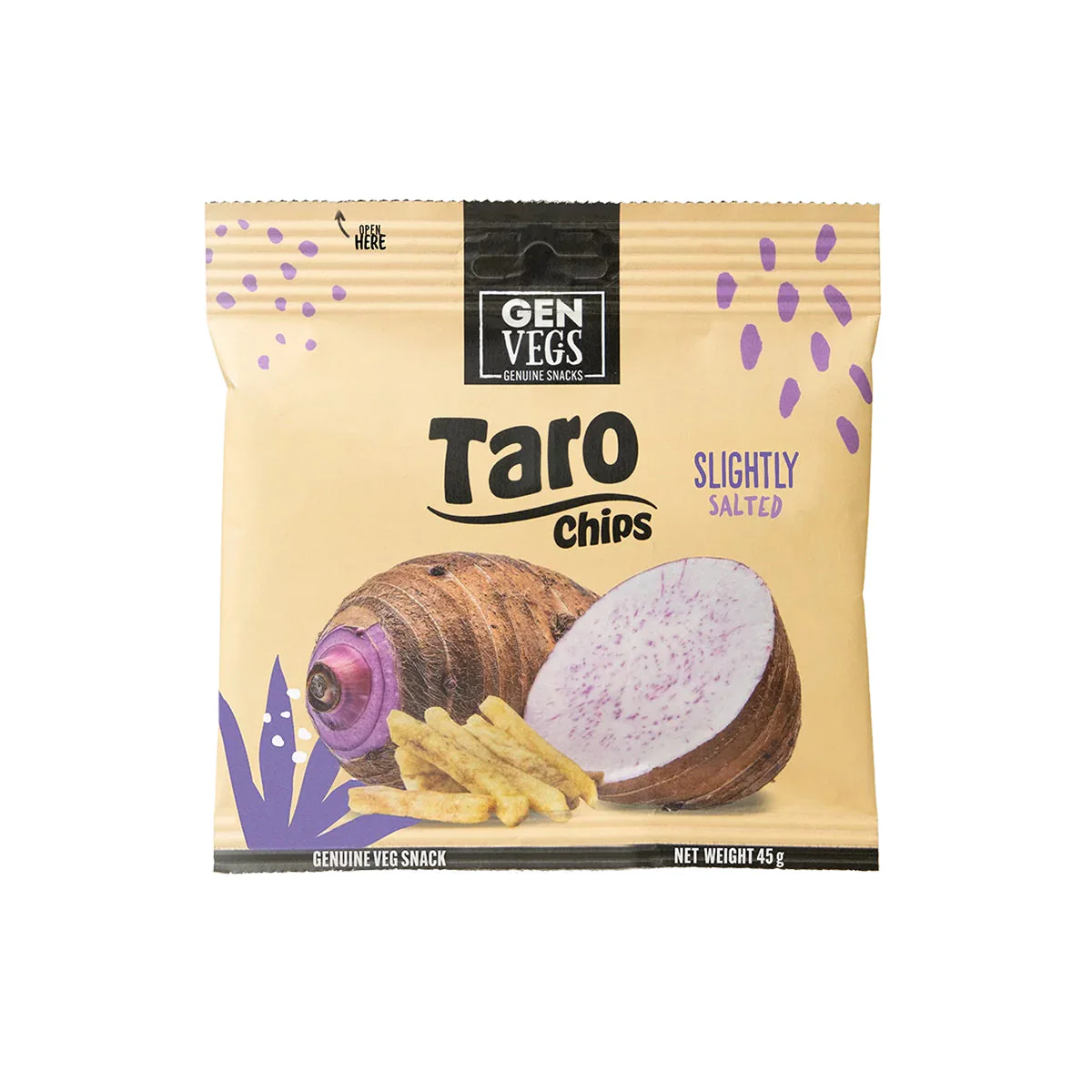 Enyhén sózott Taró chips - 45g
