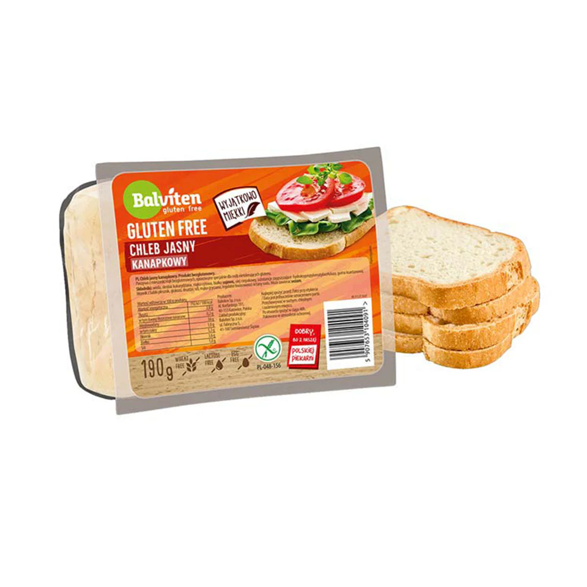 Fehér kenyér szeletelt gluténmentes 190g