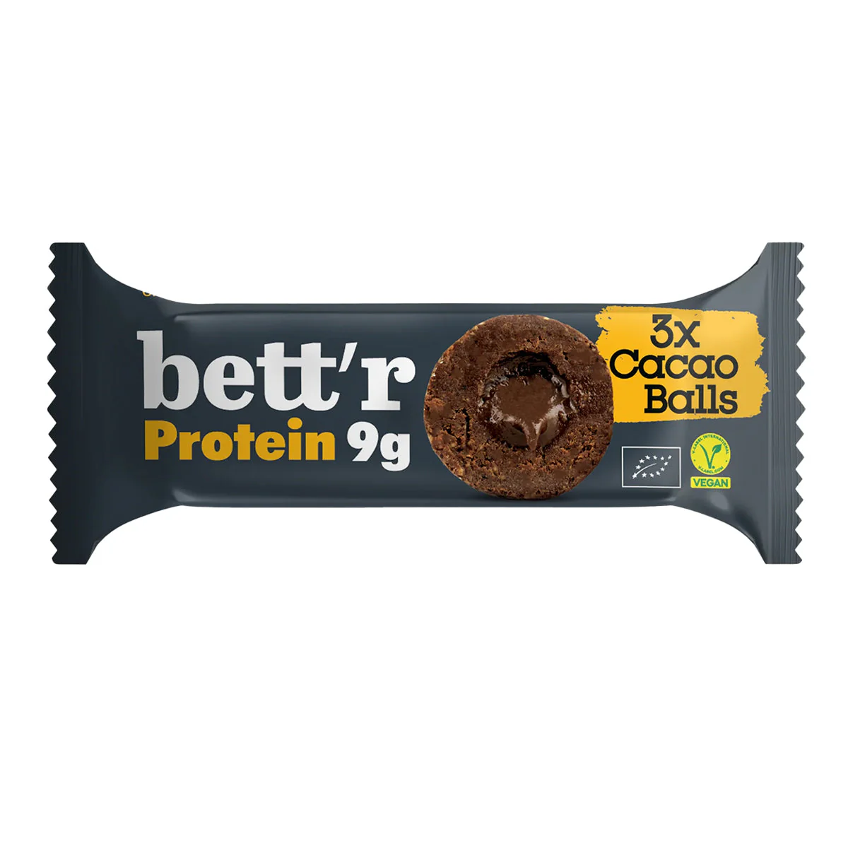 Fehérje golyók kakaós töltelékkel - bio -  45g