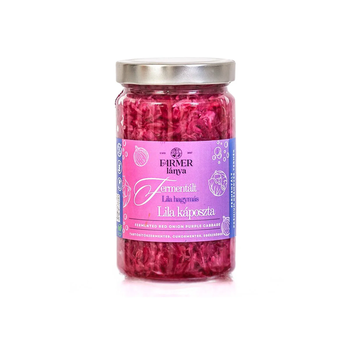 Fermentált Lilahagymás lilakáposzta - 720ml