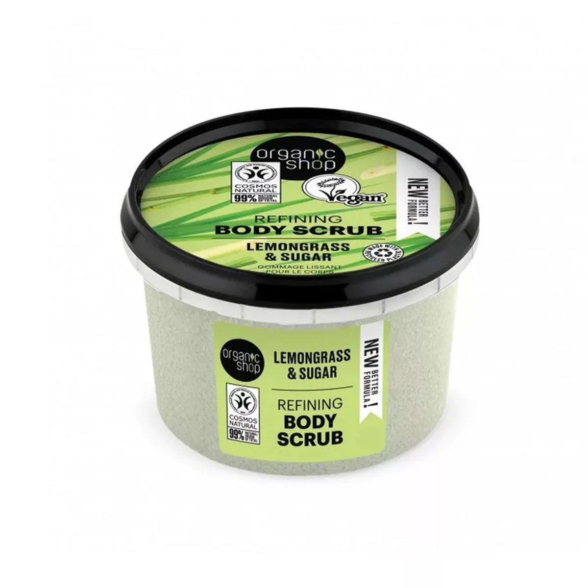Finomító testradír citromfűvel és cukorral  - 250ml