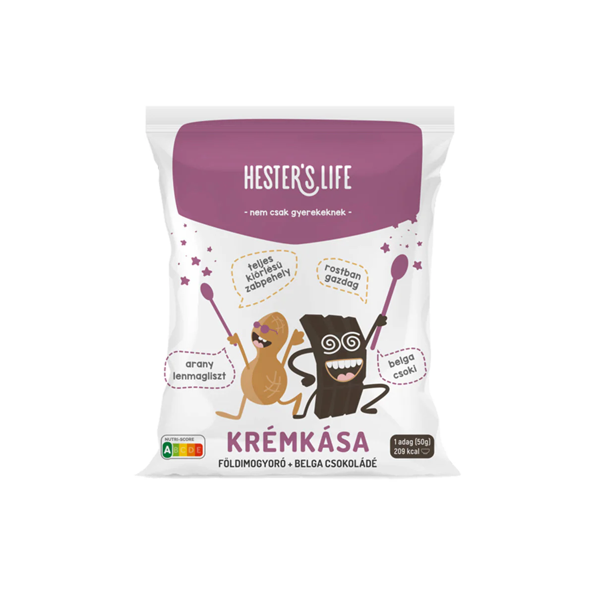 Földimogyorós-belgacsokis krémkása - 50g