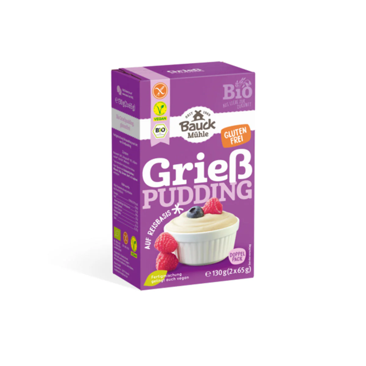 Grízpuding gluténmentes - bio - 130g