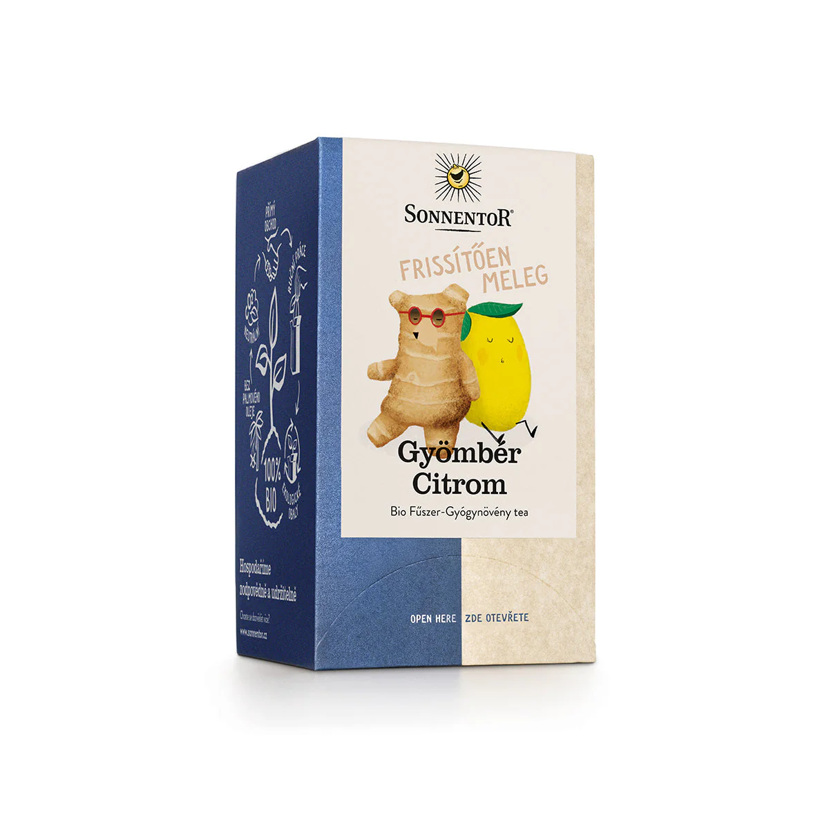 Gyömbér citrom tea filteres - bio - 18db