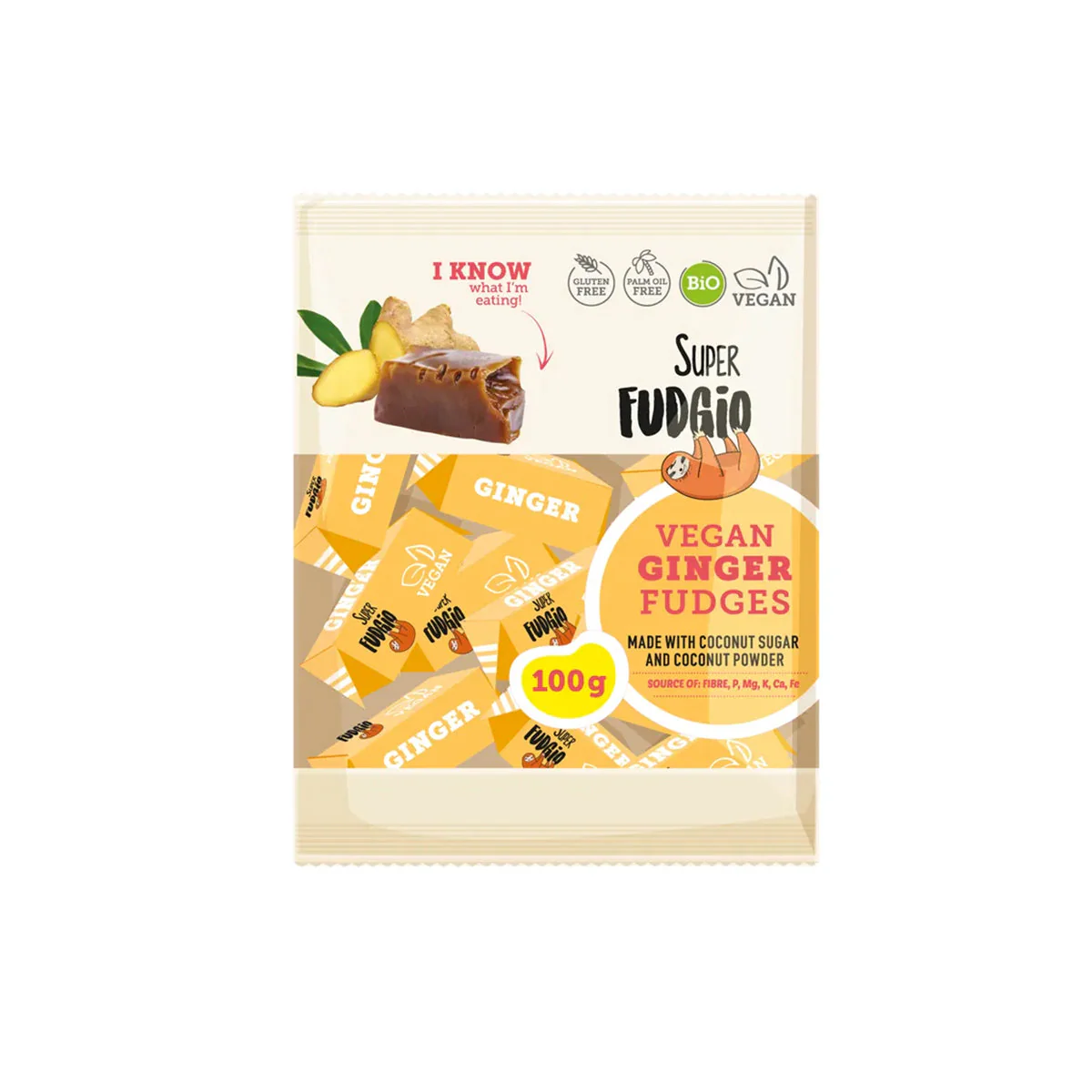 Gyömbéres karamella vegán - bio - 100g