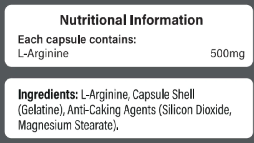 L-Arginin 500mg - 50db - Image 5