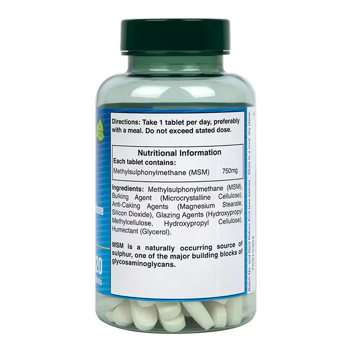 MSM 750mg - 120db - Image 3