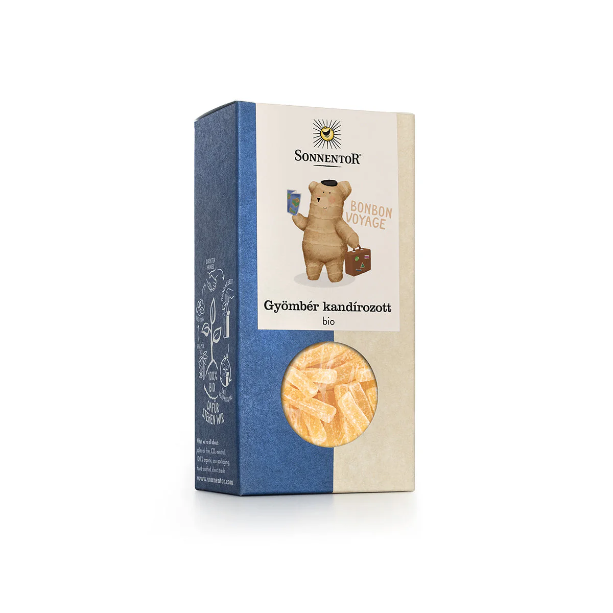 Kandírozott gyömbér - bio - 75g