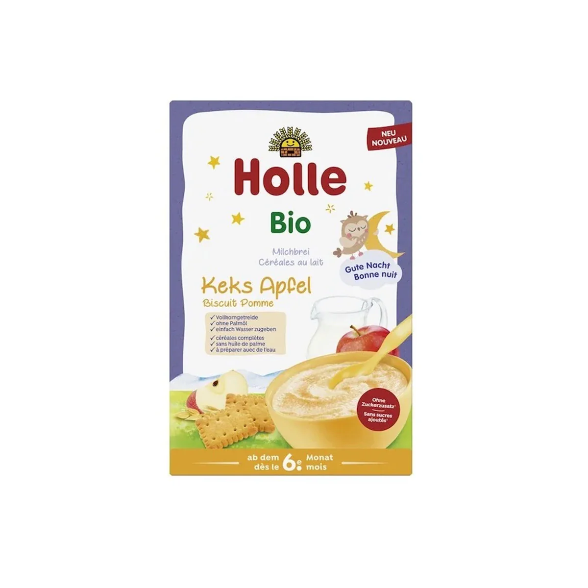 Kekszes és almás tejkása 6 hónapos kortól - bio - 250g