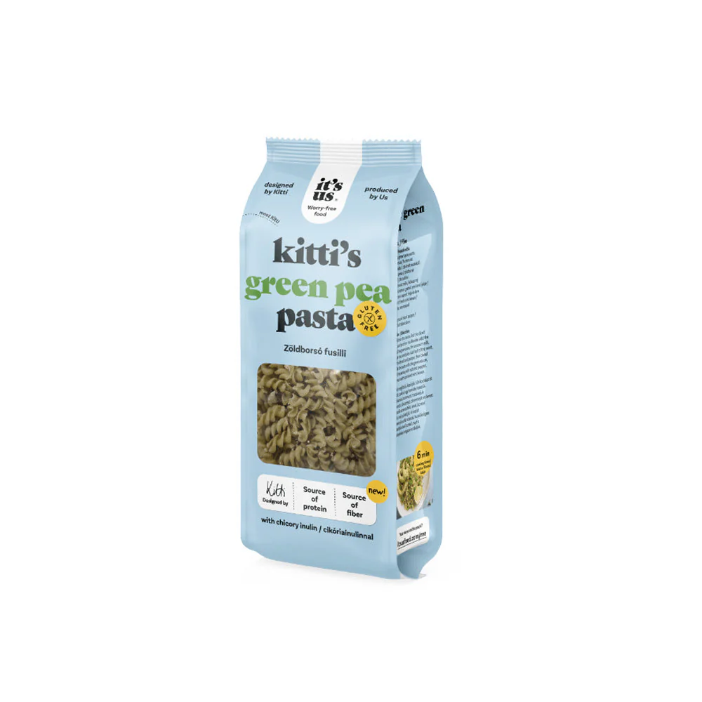 Kitti's zöldborsó tészta fusilli - 200g