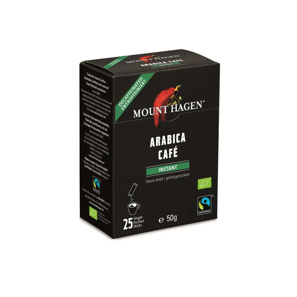 Koffeinmentes Instant kávé - bio -  2x25g