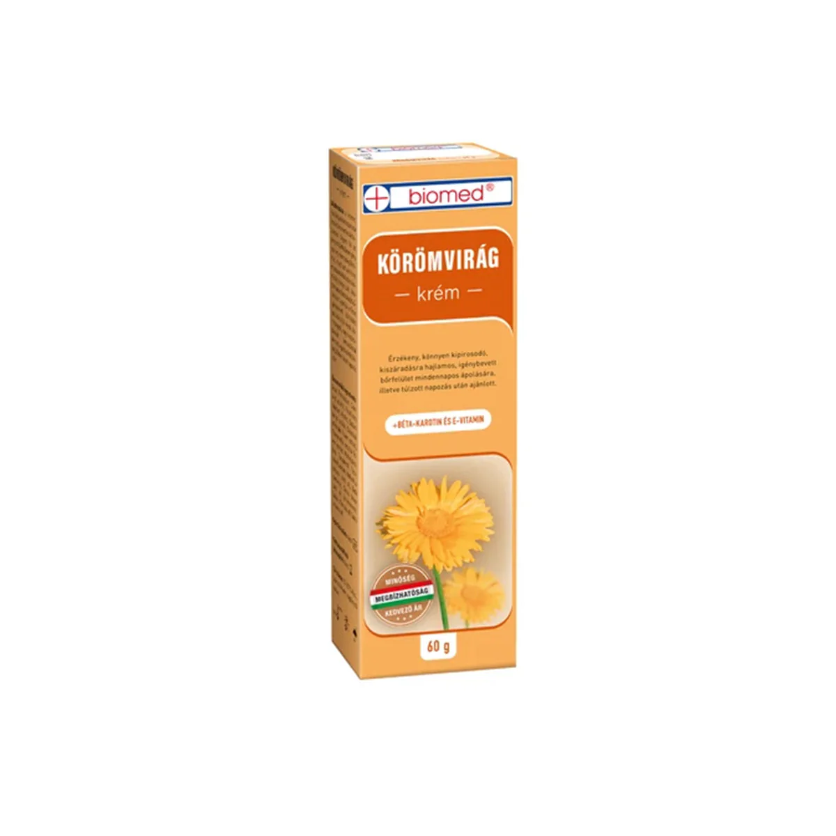 Körömvirág krém +Béta-Karotin és E-vitamin  - 60g