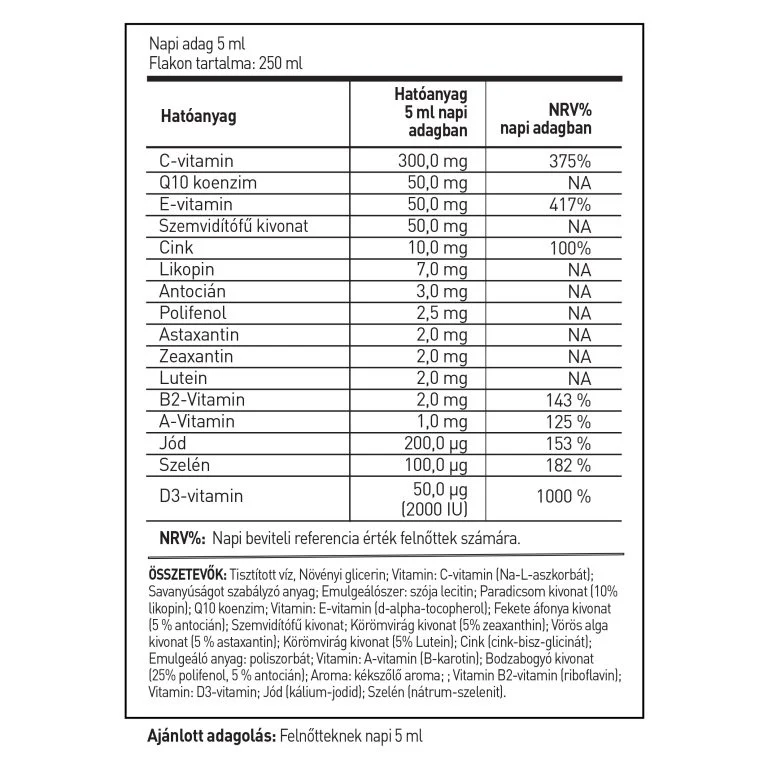 LipoCell Vision liposzómás étrend-kiegészítő - 250ml - Image 2