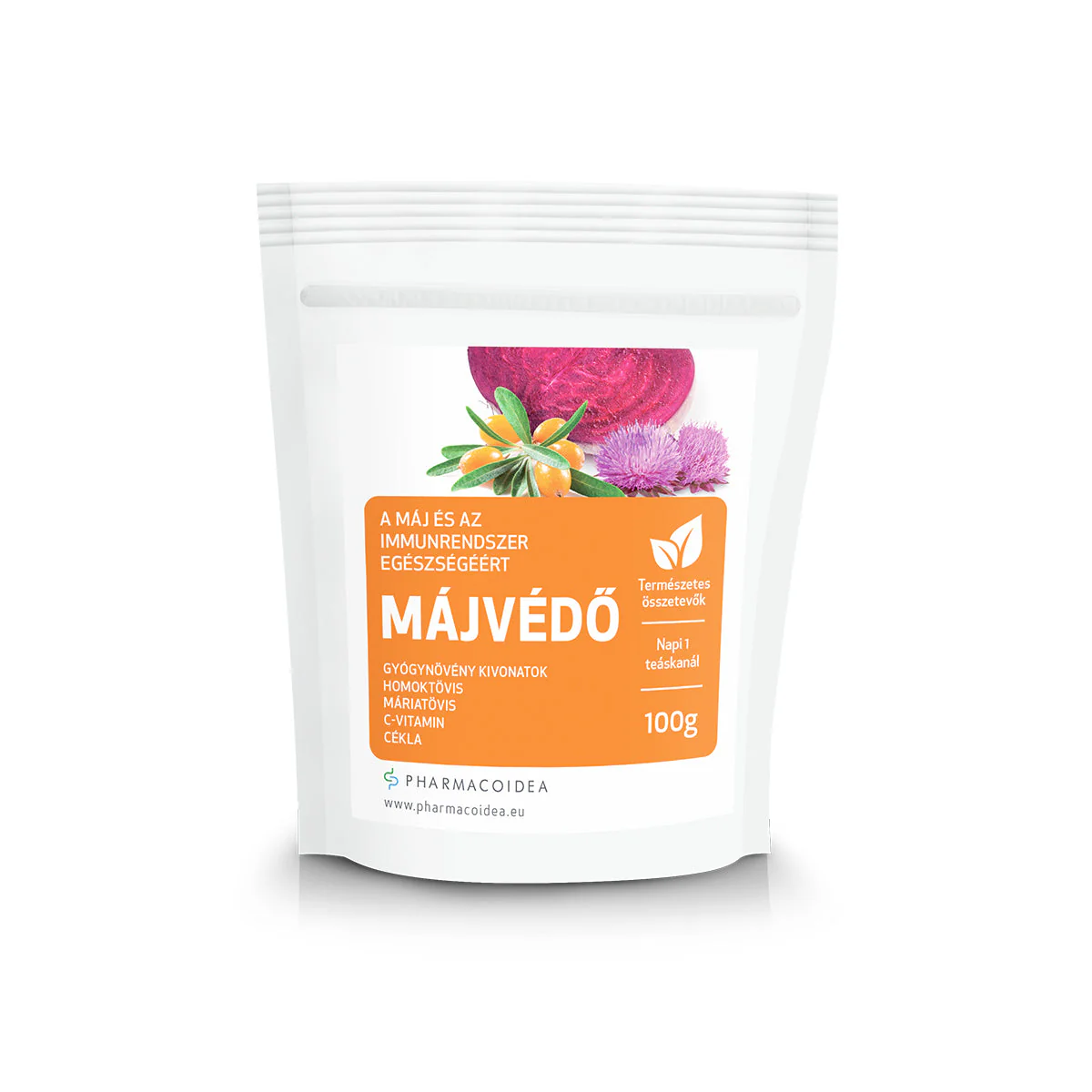 Májvédő porkeverék - 100g