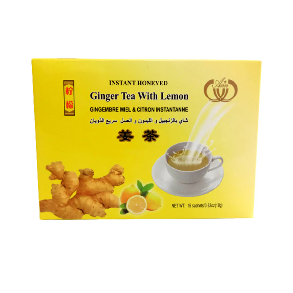 Méz és Citrom gyömbér instant tea - 15db