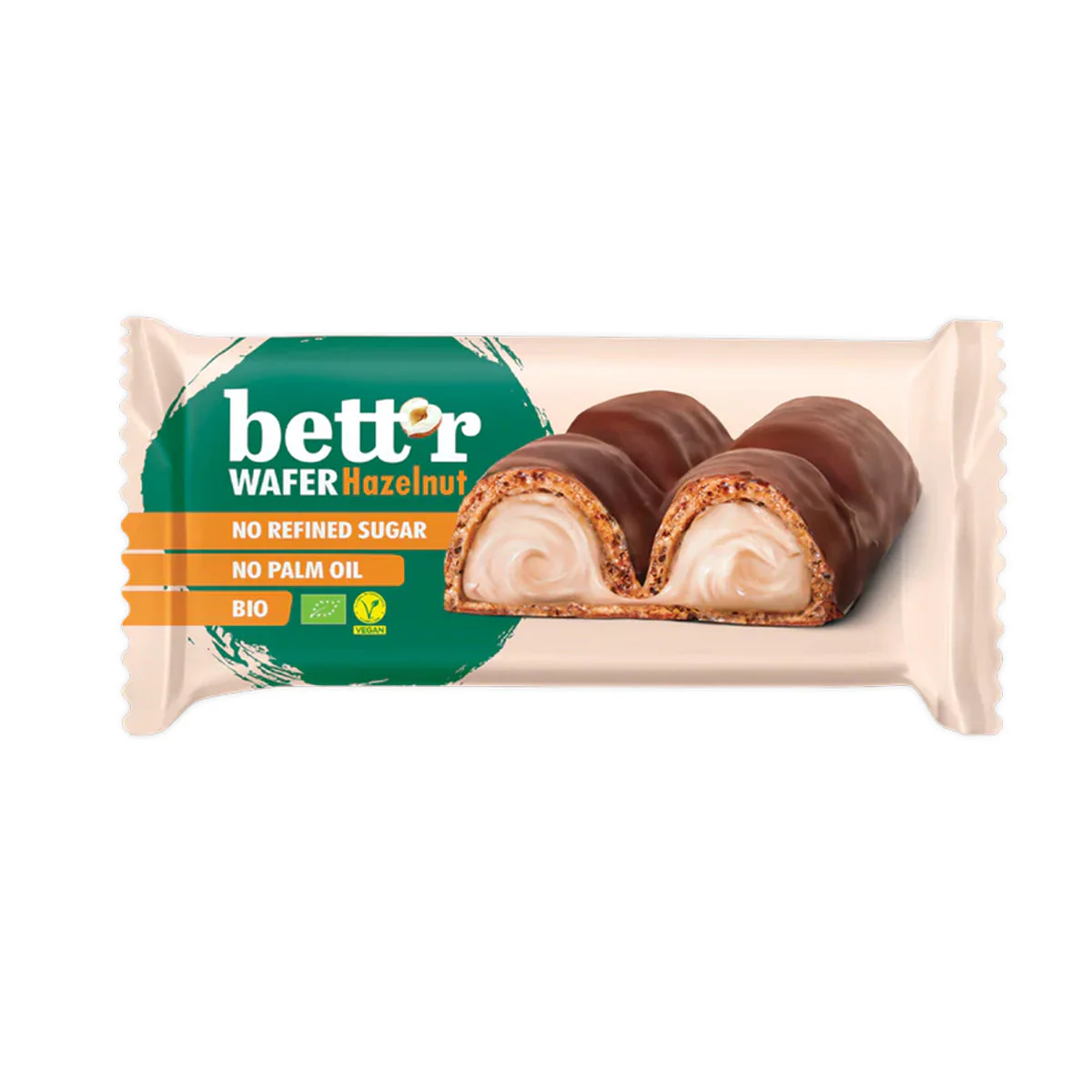 Bett'r Mogyorókrémes ostyaszelet - bio - 33g