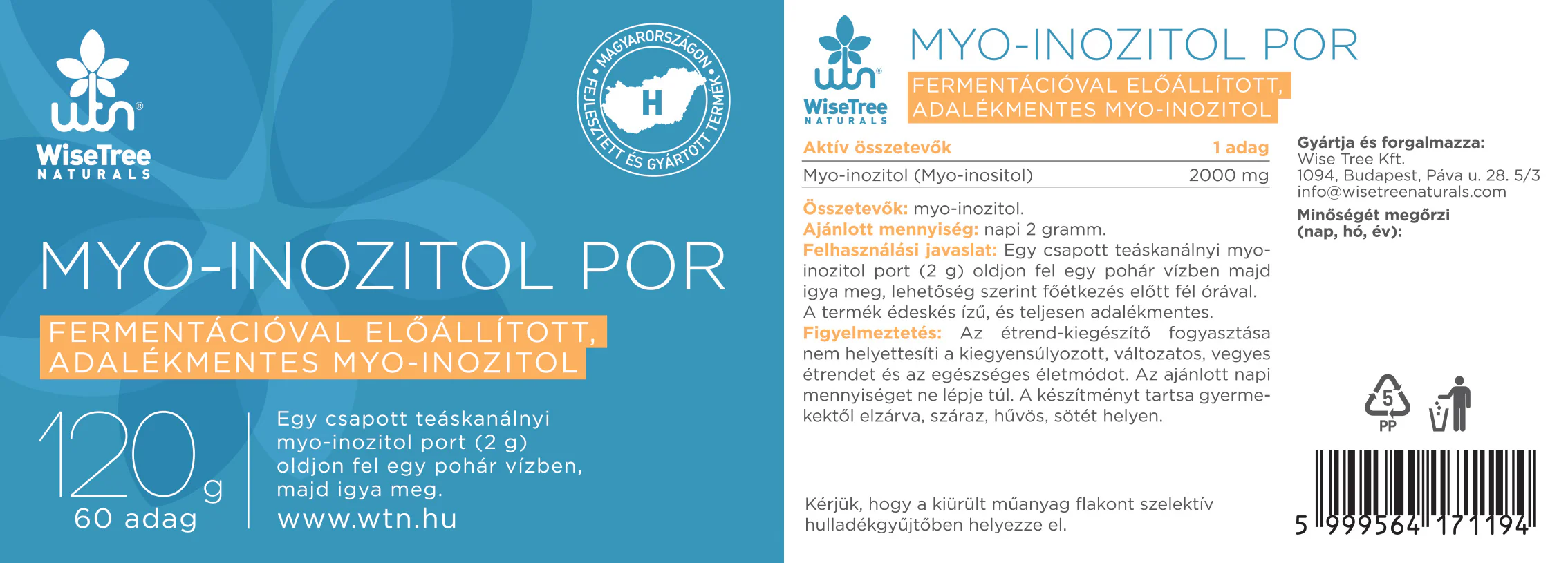 Myo-Inozitol Por - 120g - Image 2