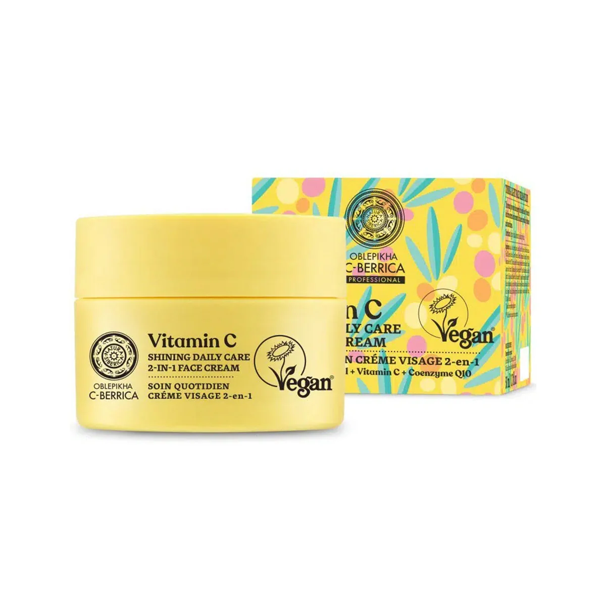 Oblepikha C-Berrica 2-in-1 „Ragyogás” arckrém C-vitaminnal - 50ml