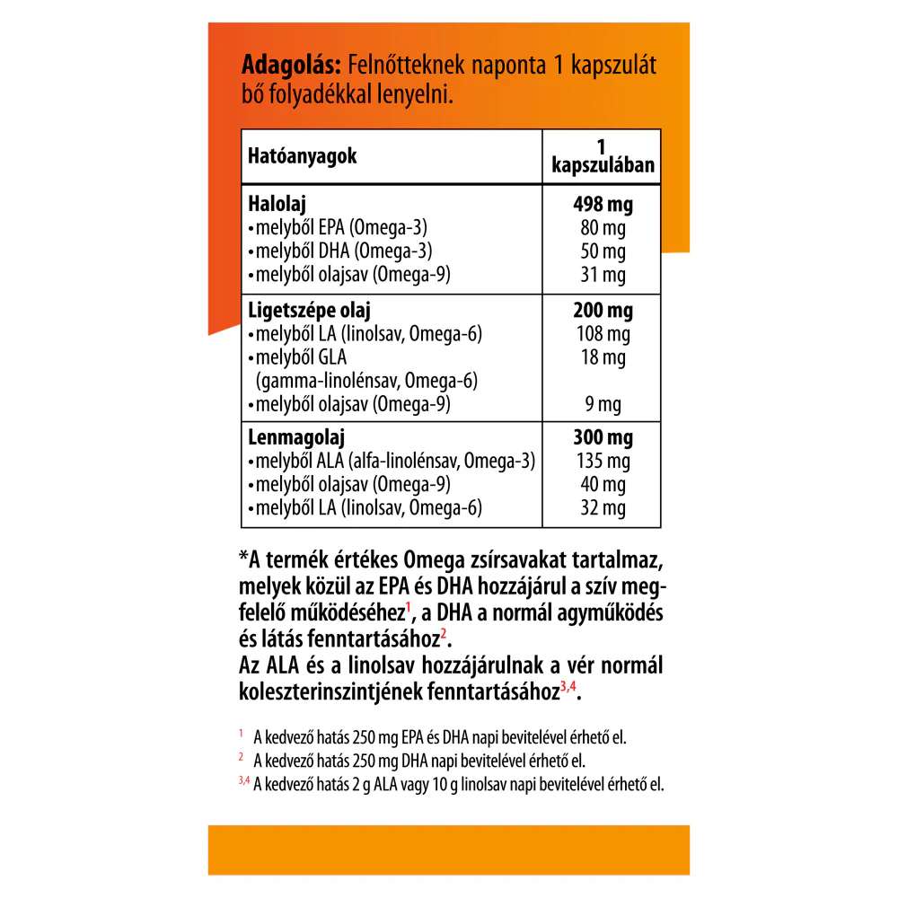 Omega 3-6-9 kapszula - bio - 60db - Image 2