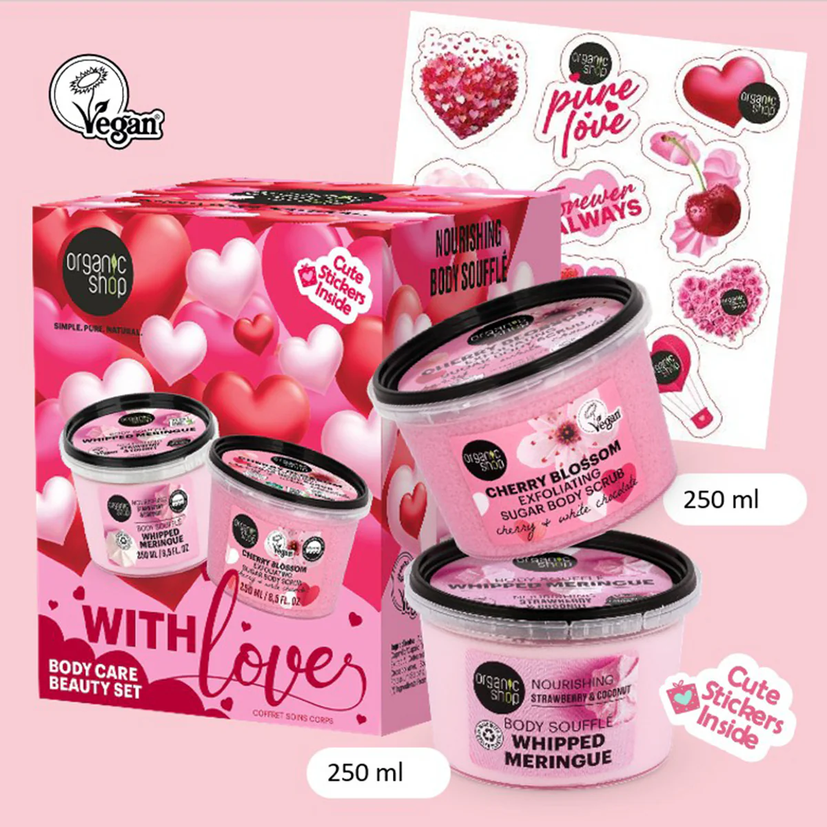 "With love" Testápoló szépségszett - 250ml/250ml