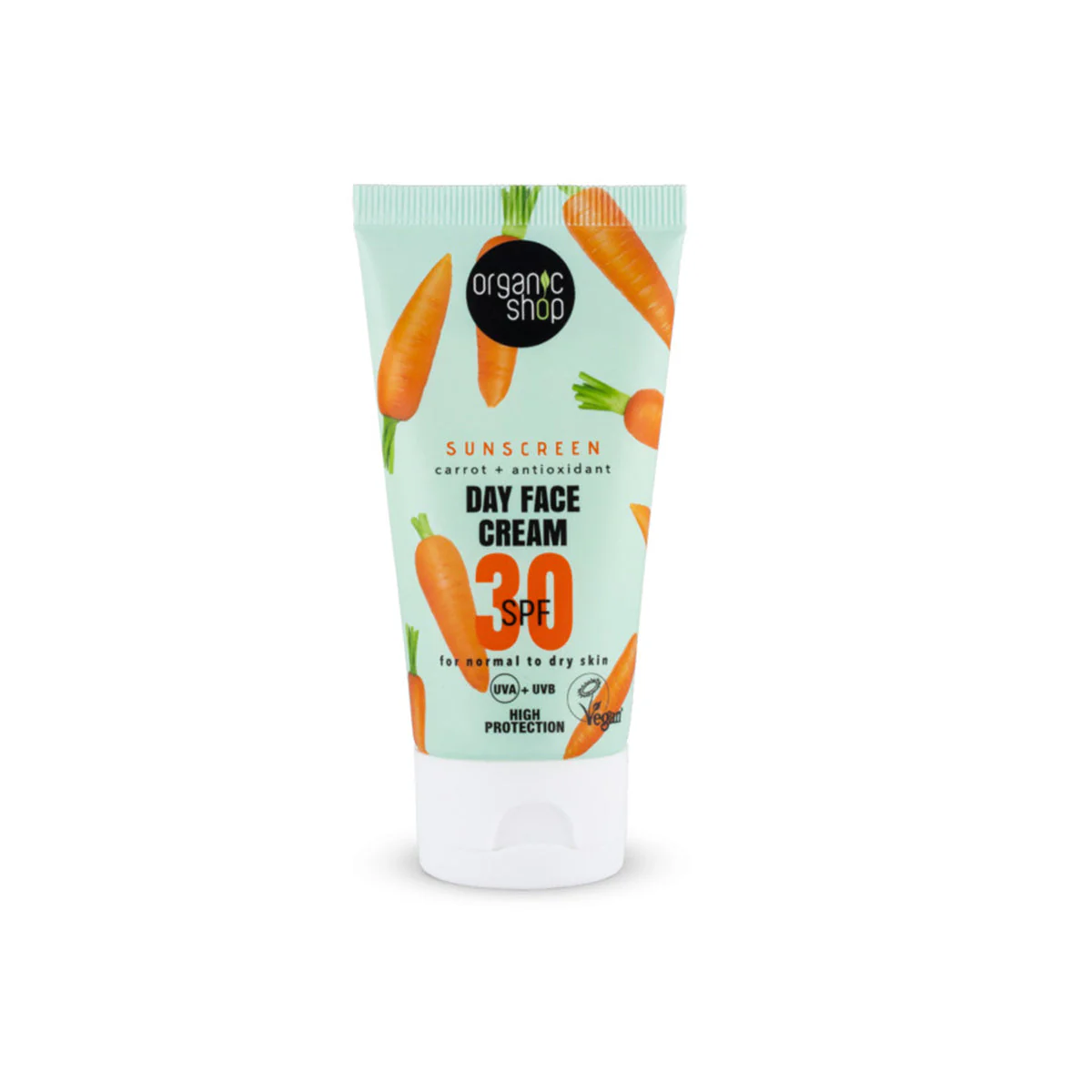 Sárgarépával és antioxidánsokkal SPF30 (normál és száraz bőrre) fényvédő nappali arckrém - 50ml