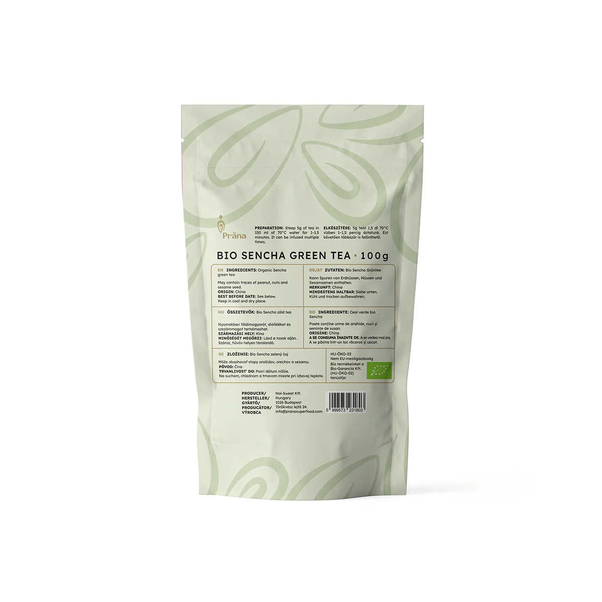 Sencha zöld tea - bio - 100g - Image 2