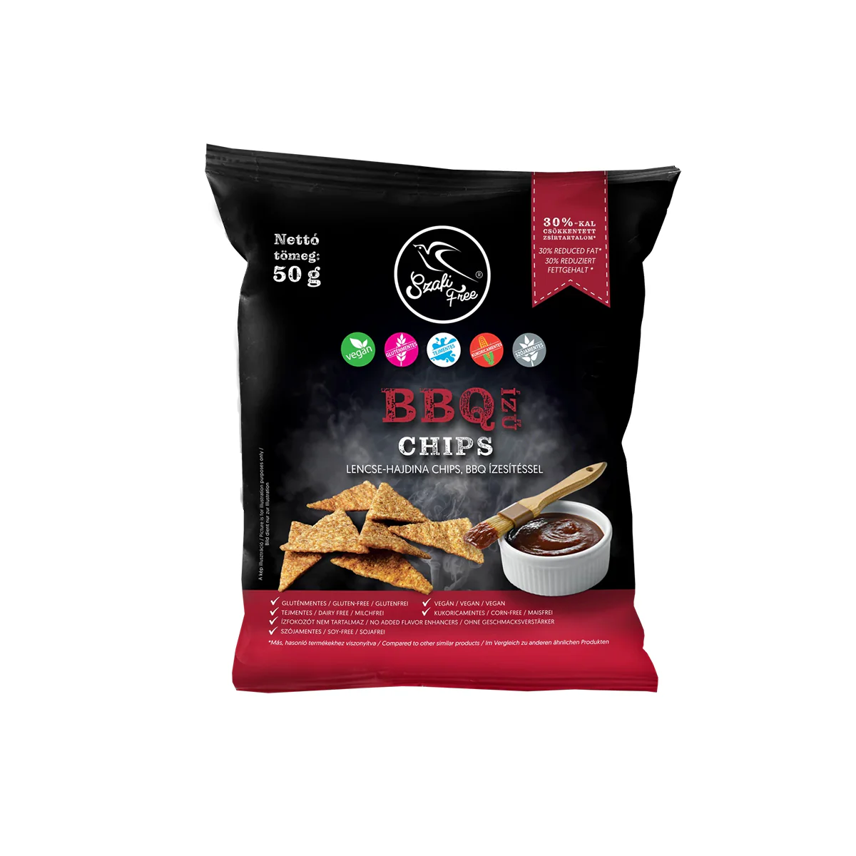 Szafi Free BBQ ízű chips  - gluténmentes - 50g