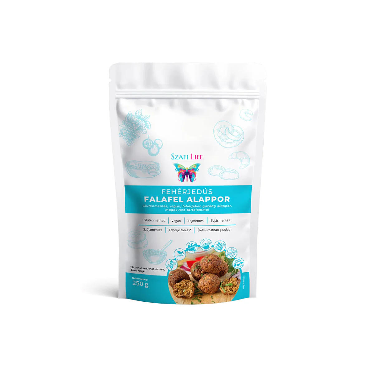 Szafi Life Fehérjedús falafel alappor - gluténmentes 250g