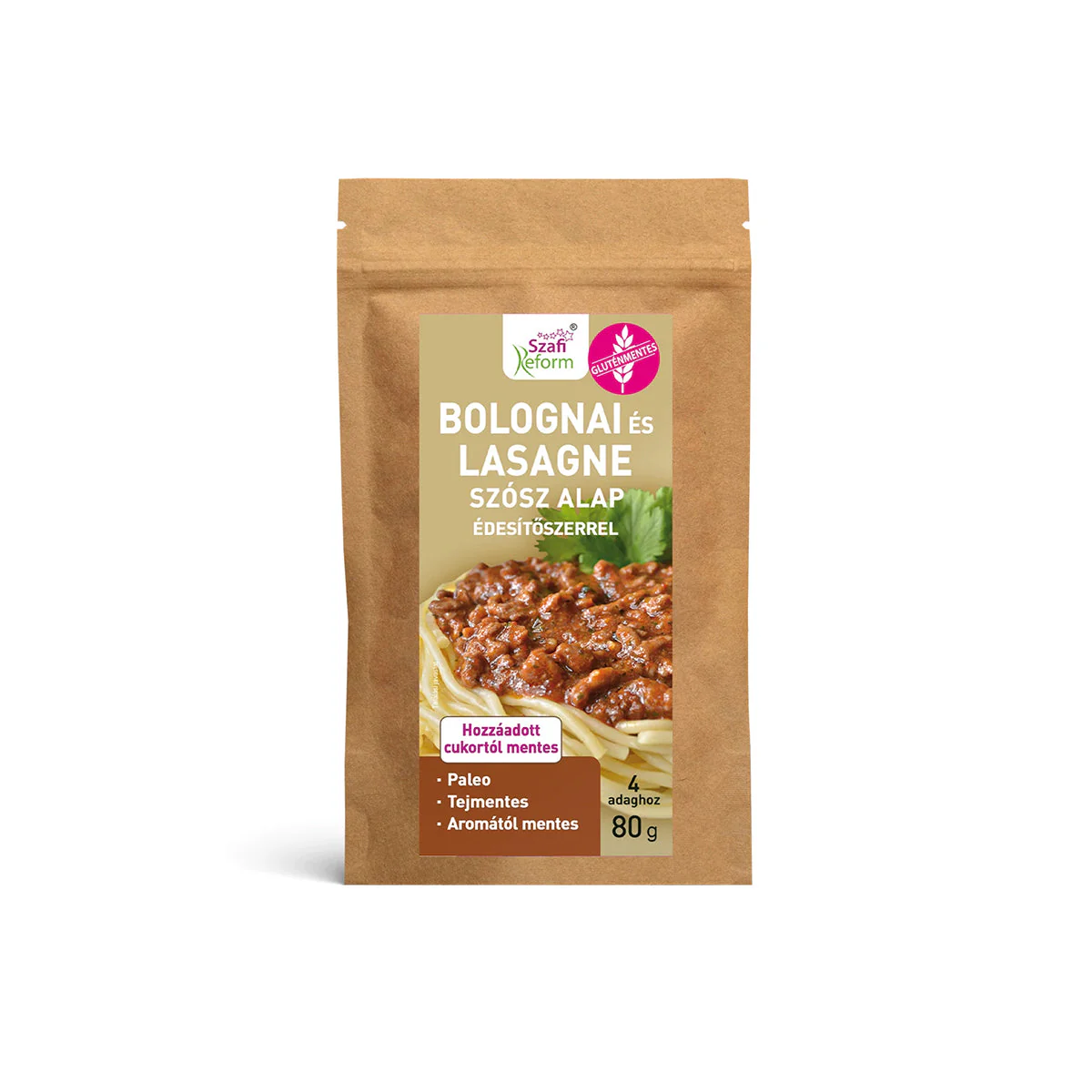 Szafi Reform bolognai és lasagne szósz alap édesítőszerrel - gluténmentes - 80g