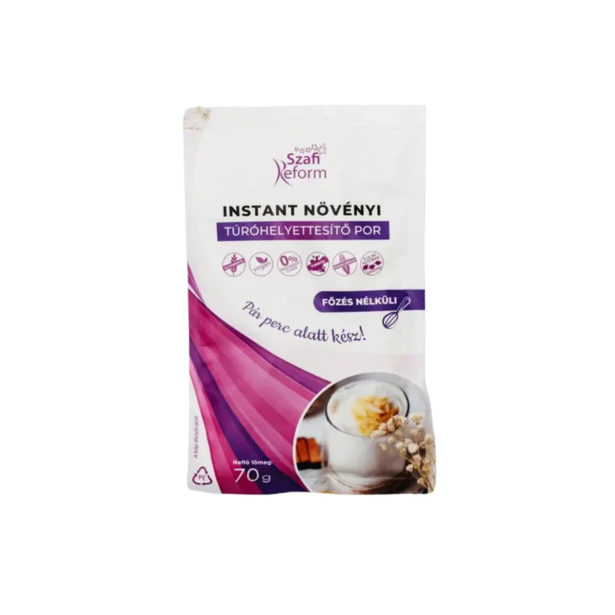 Szafi Reform Instant növényi túróhelyettesítő por - gluténmentes - 70g