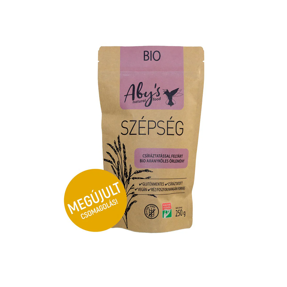 Szépség csíráztatott aranyköles őrlemény - bio - 250g