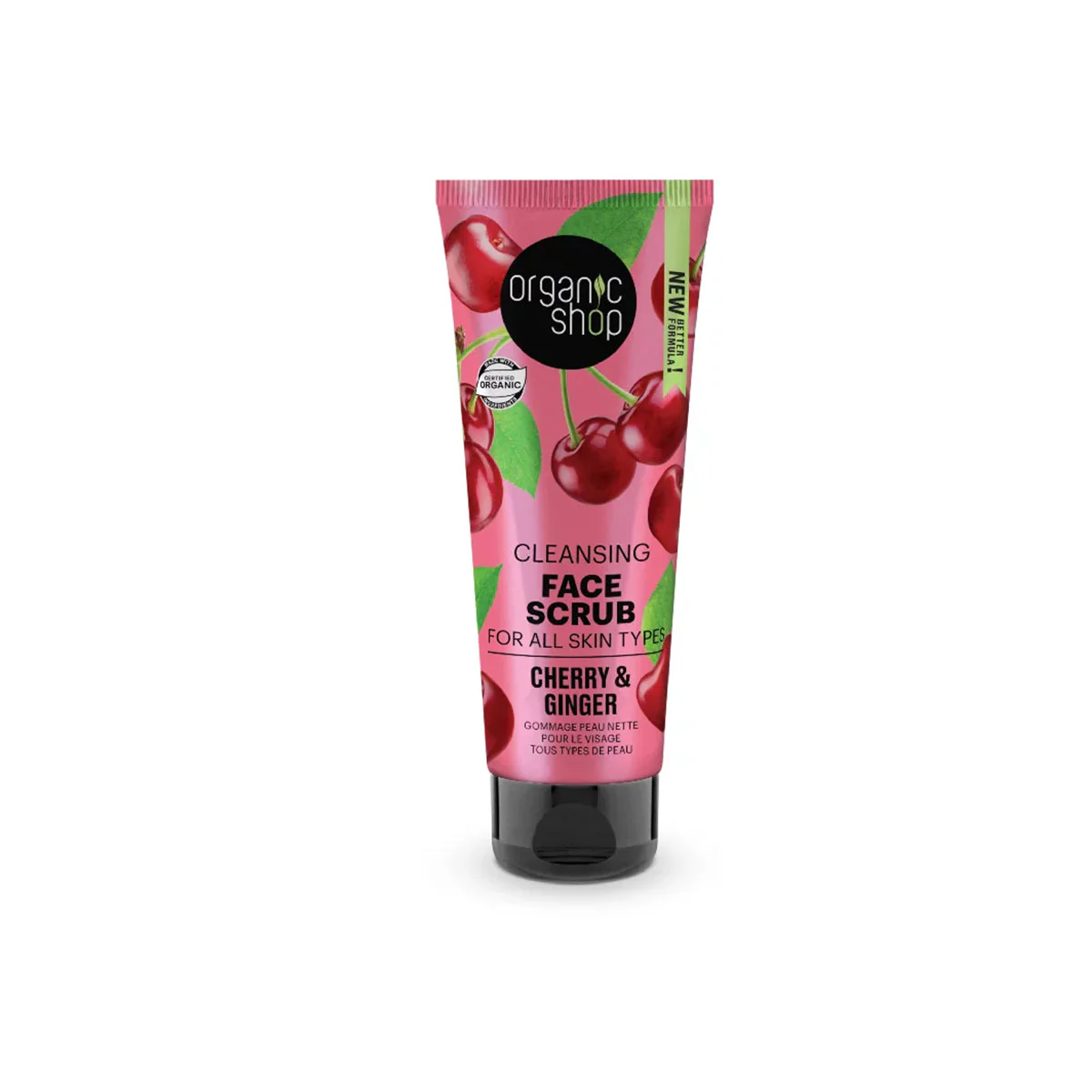 Tisztító arcradír cseresznyével és gyömbérrel - 75ml