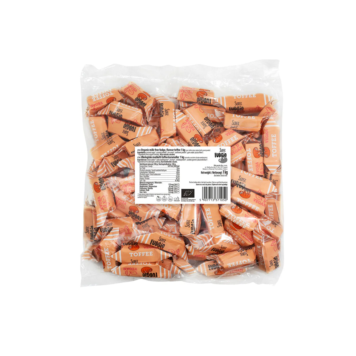 Toffee ízű tejmentes karamella - bio - 1kg