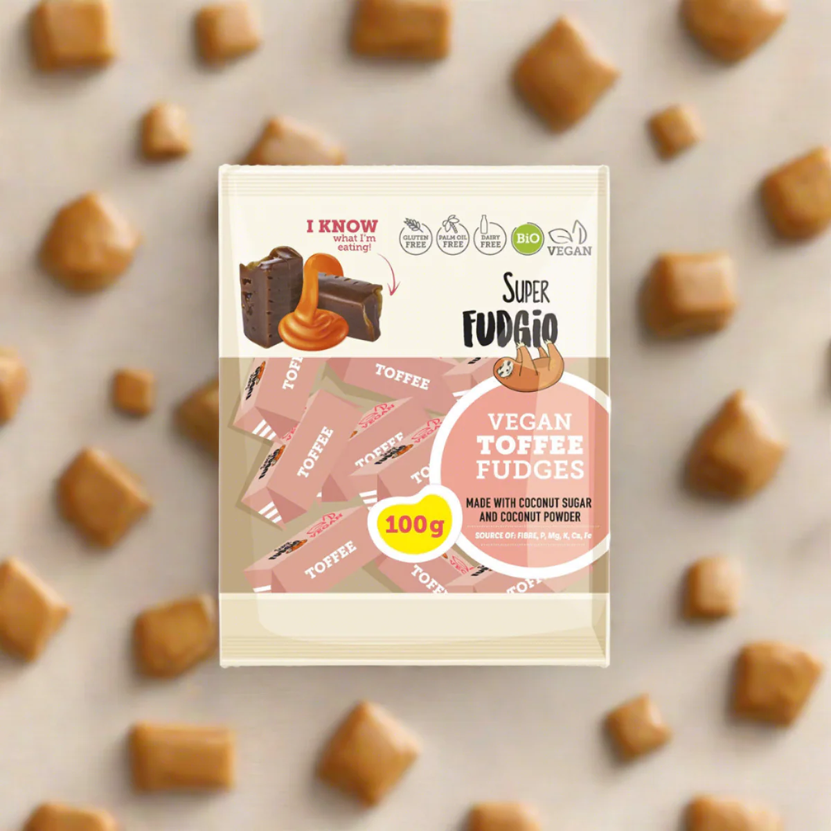 Toffee karamella vegán - bio - 100g - Image 2