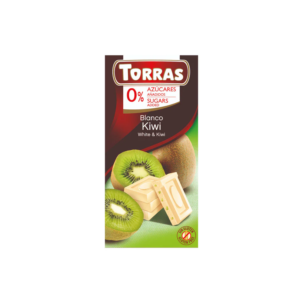 Kiwis fehércsokoládé - 75g