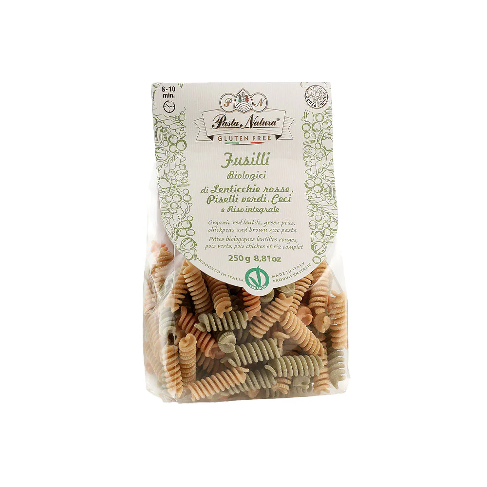 Tricolor Fussili tészta - bio - 250g