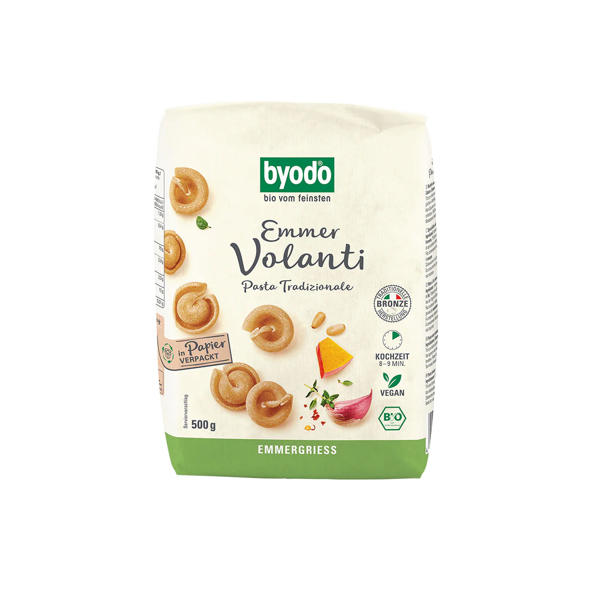 Volanti, nyári tönkölybúza tészta - bio - 500g