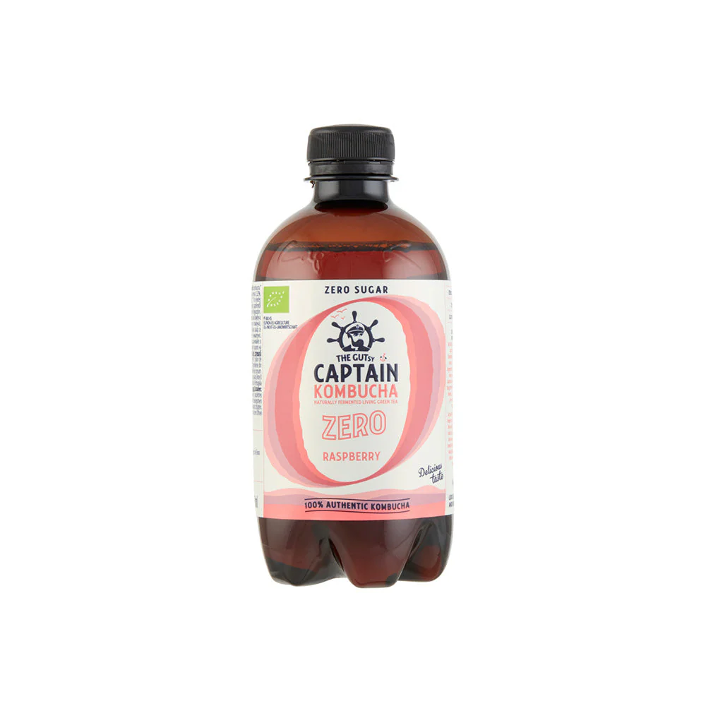 Zero málnás kombucha - bio - 400ml